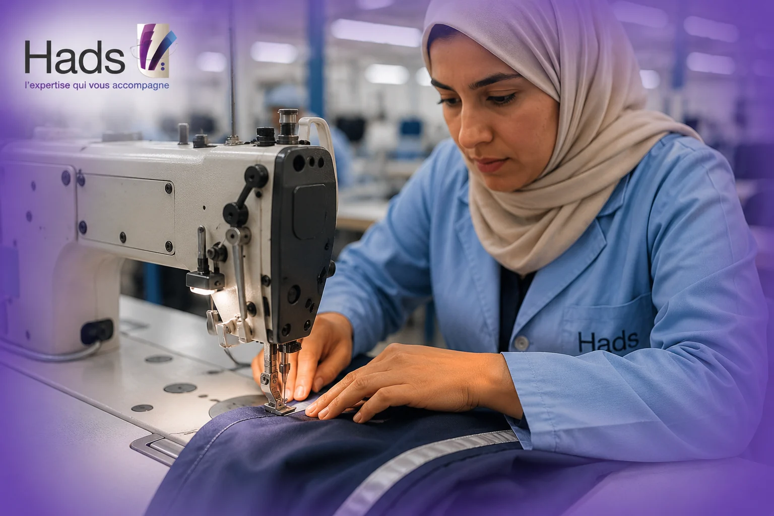 HADS sewing detail and operator technical know-how